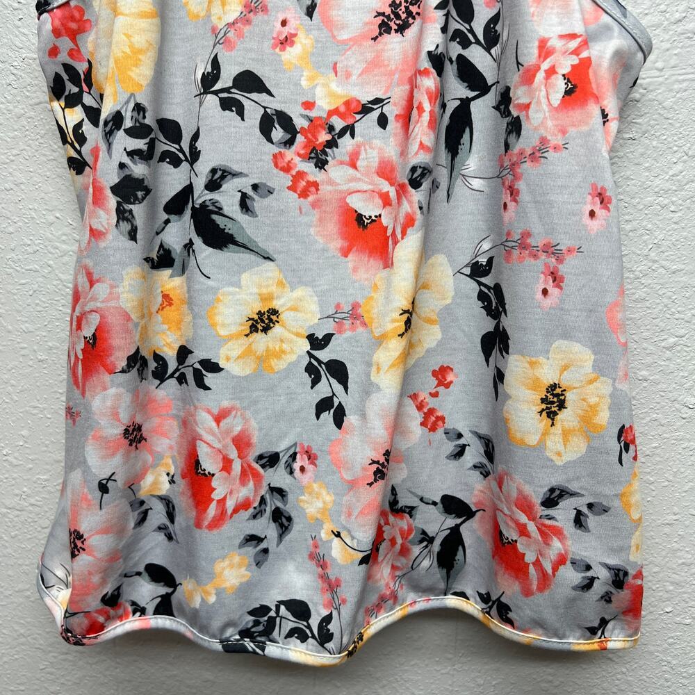 Womens Babydoll Top XL Floral Beach Gardencore Cottagecore Festival Colorful - Picture 9 of 13